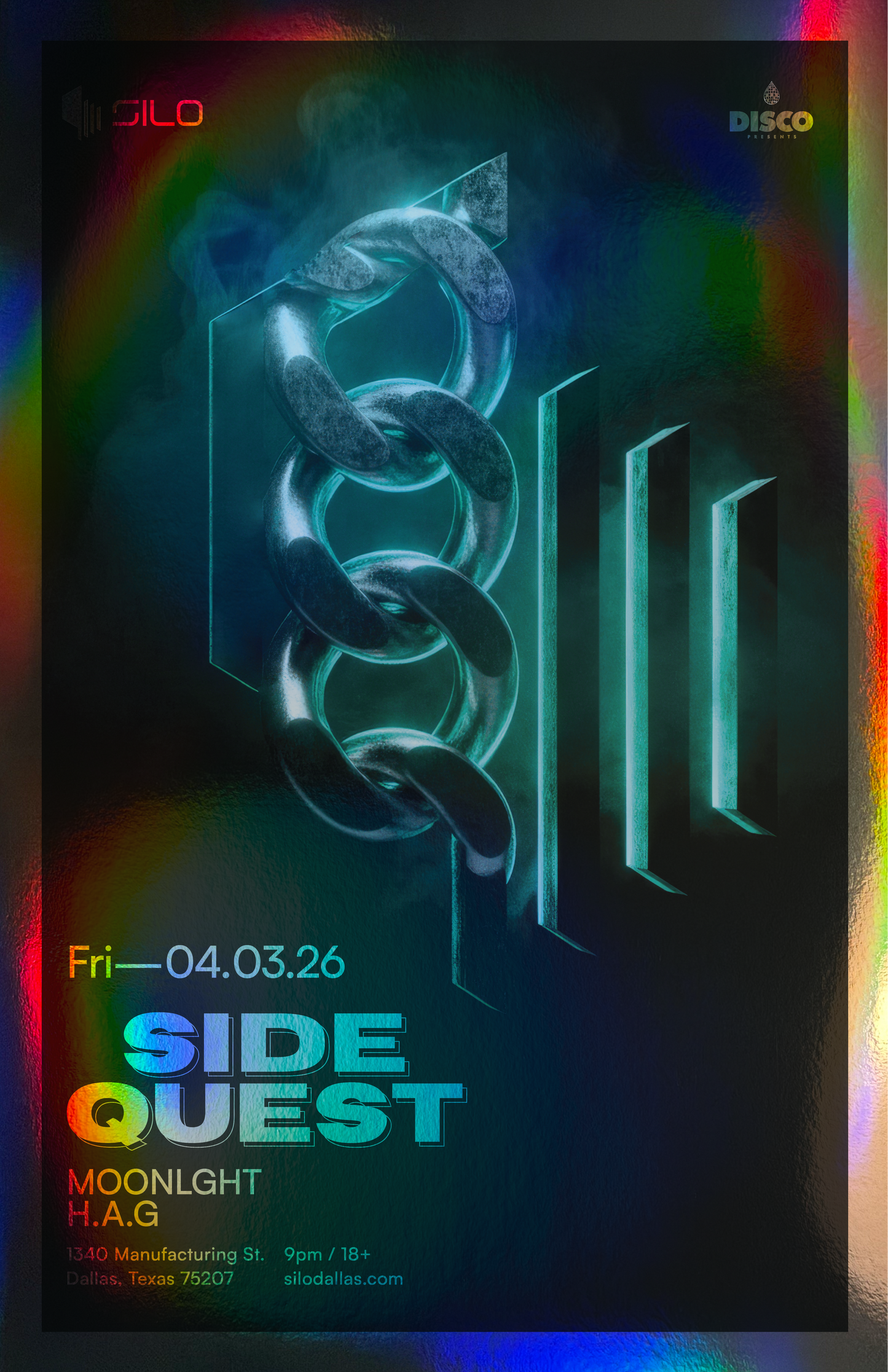 SILO | 4/3/26 | SIDEQUEST Foil Poster***