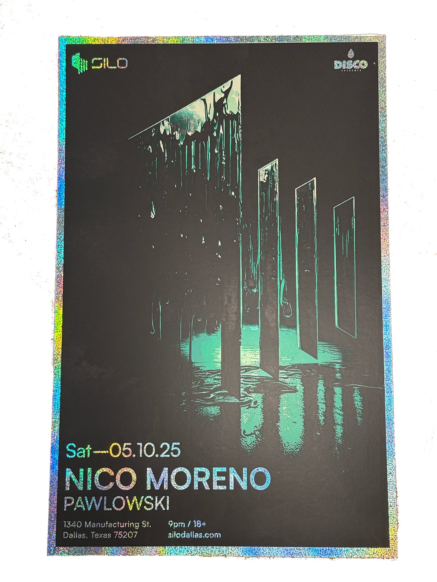 SILO | 05/10/25 | Nico Moreno Foil Poster