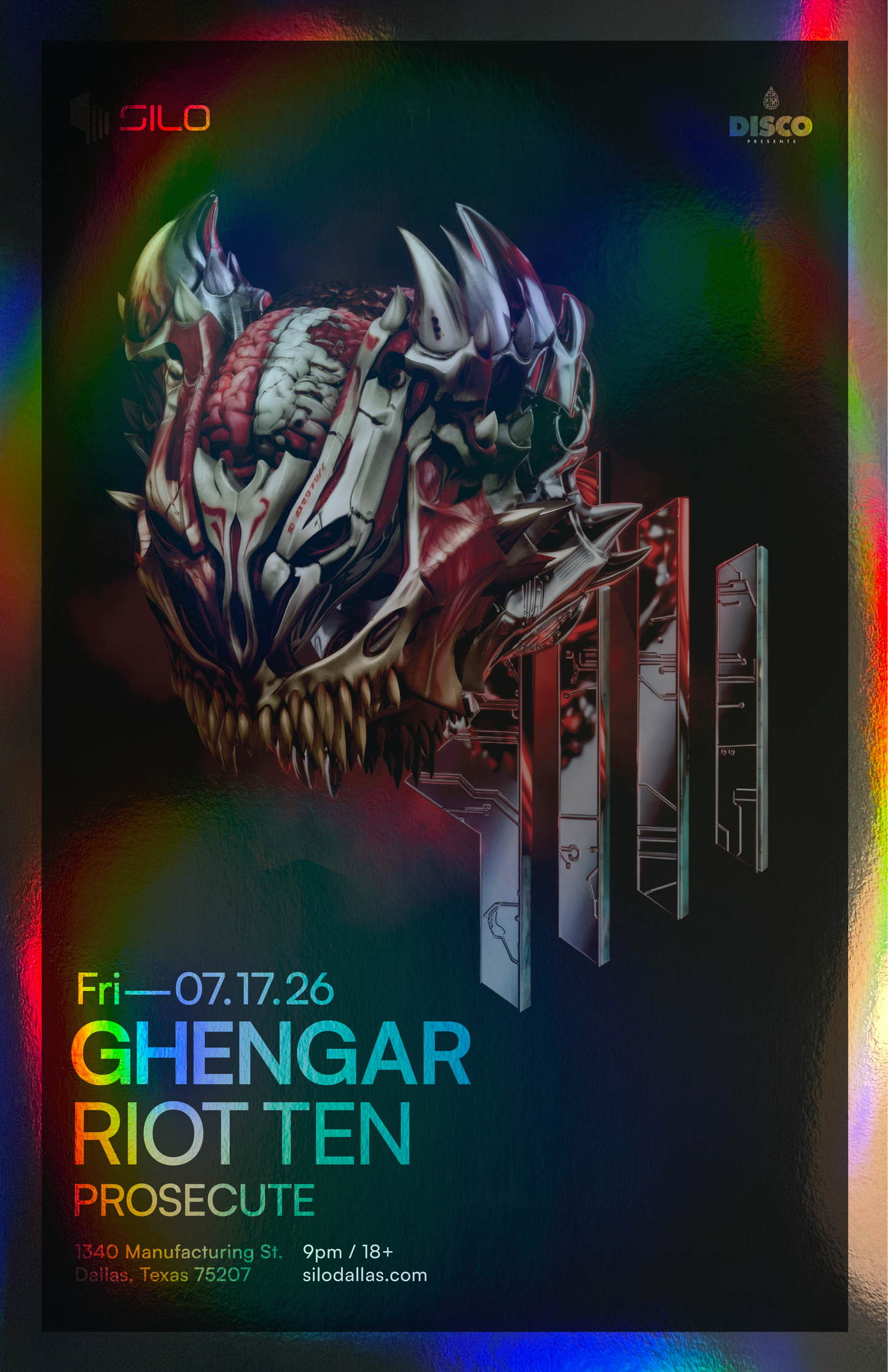 SILO | 7/17/26 | Foil Poster***