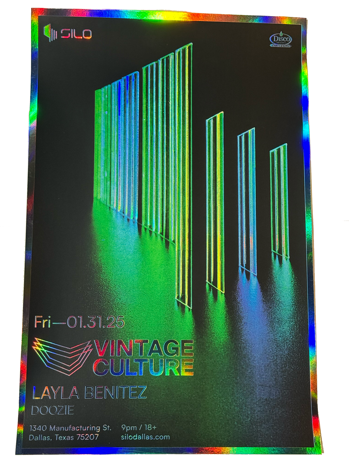 SILO | 01/31 | Vintage Culture Foil Poster