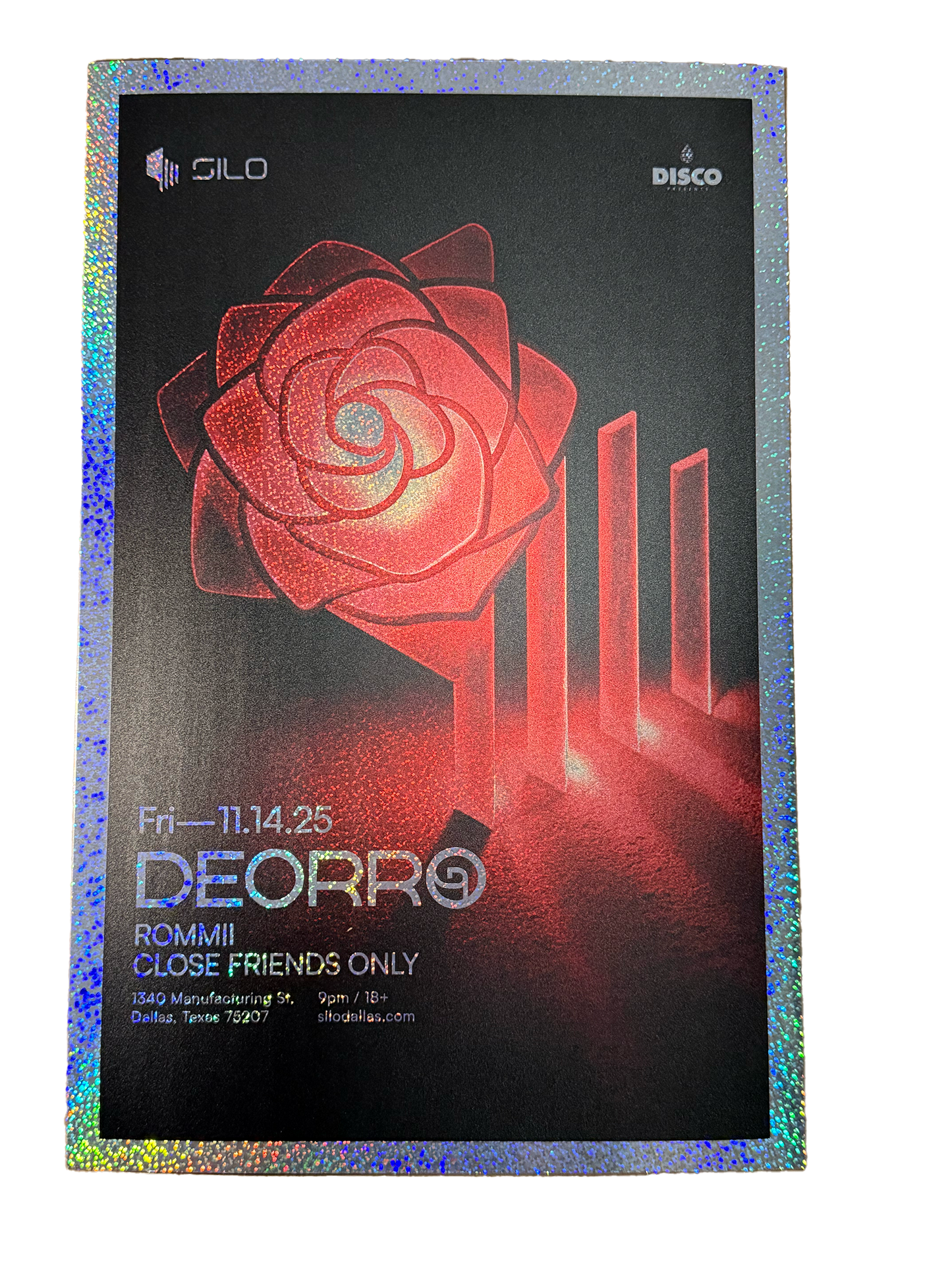 SILO | 11/14/25 | Deorro Foil Poster