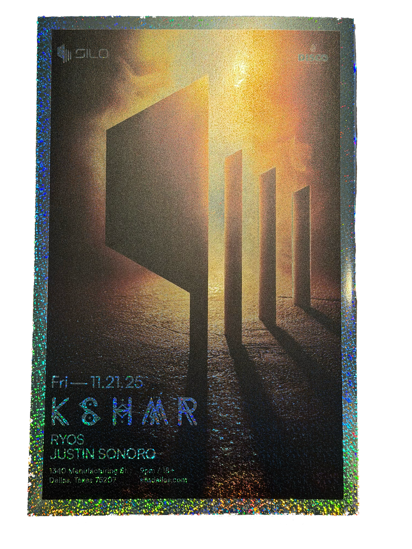 SILO | 11/21/25 | KSHMR Foil Poster