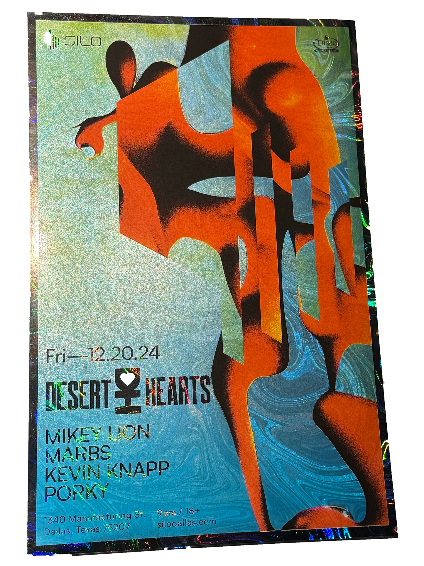 SILO | 12/20/24 | Desert Hearts Foil Poster