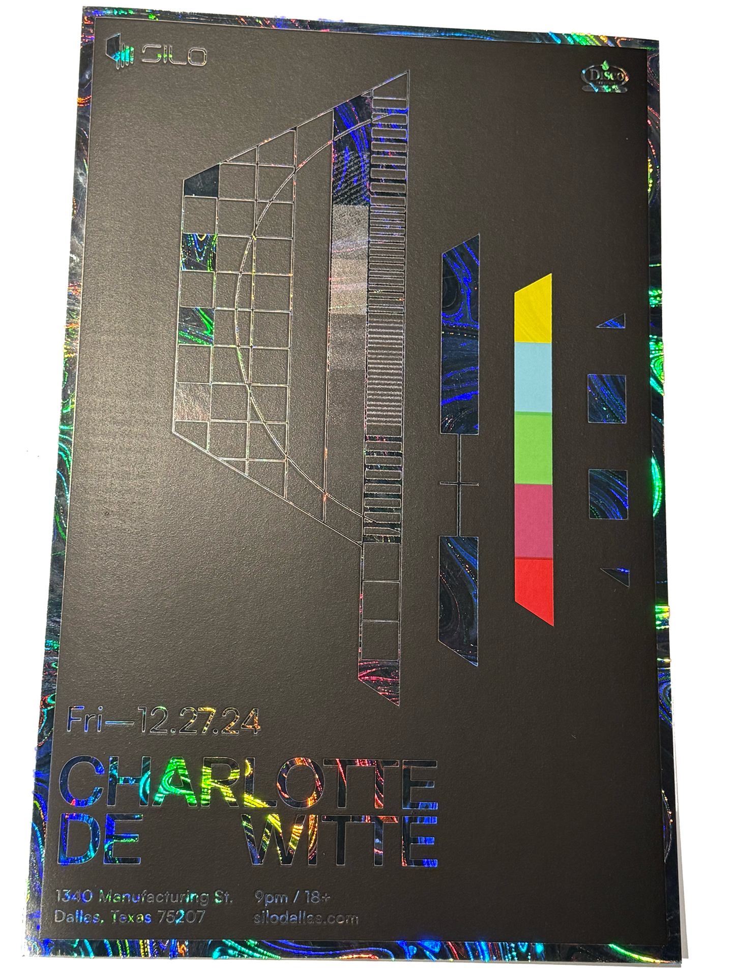 SILO | 12/27 | Charlotte De Witte Foil Poster
