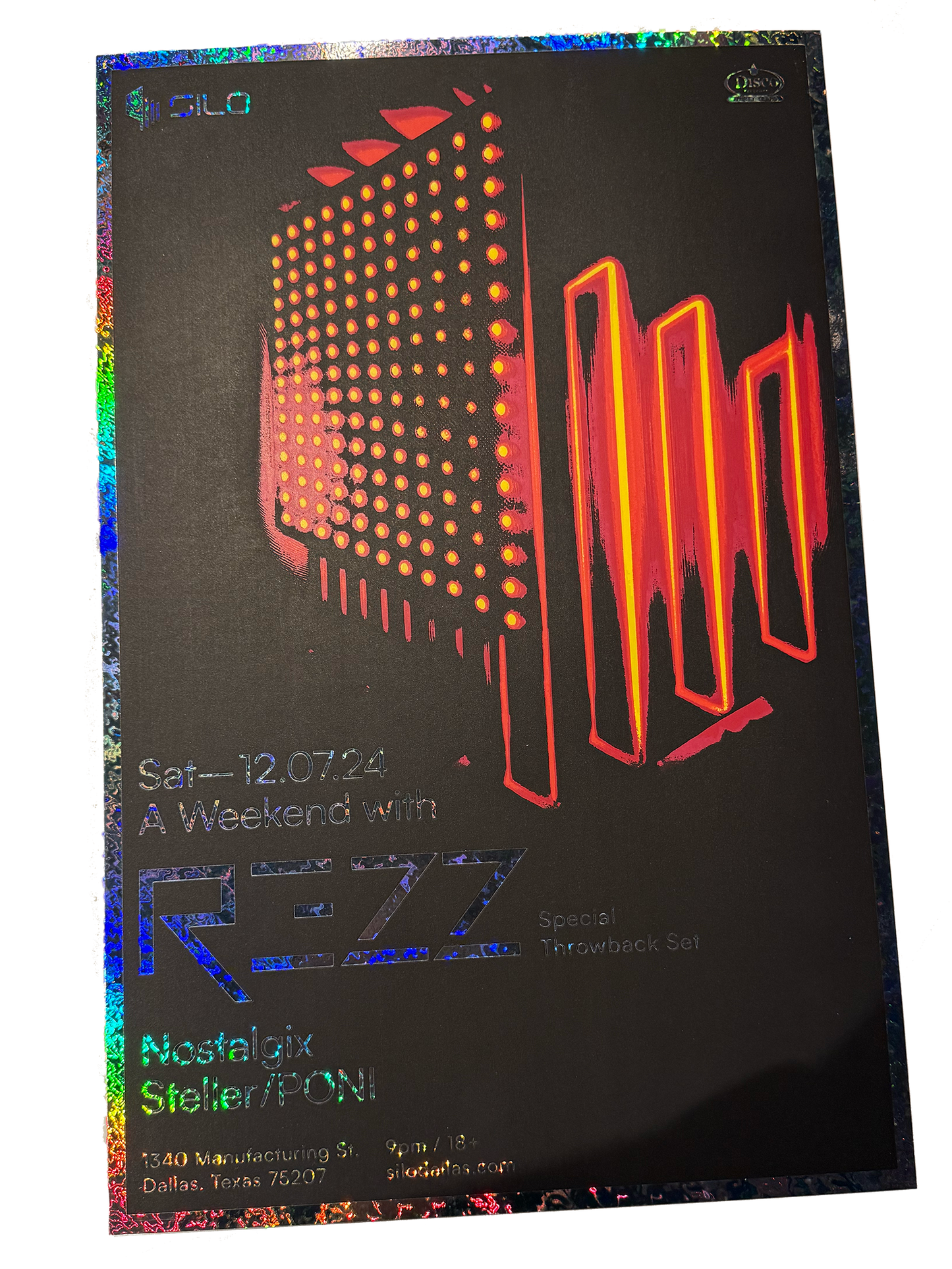SILO | 12/07/24 | Rezz Foil Poster