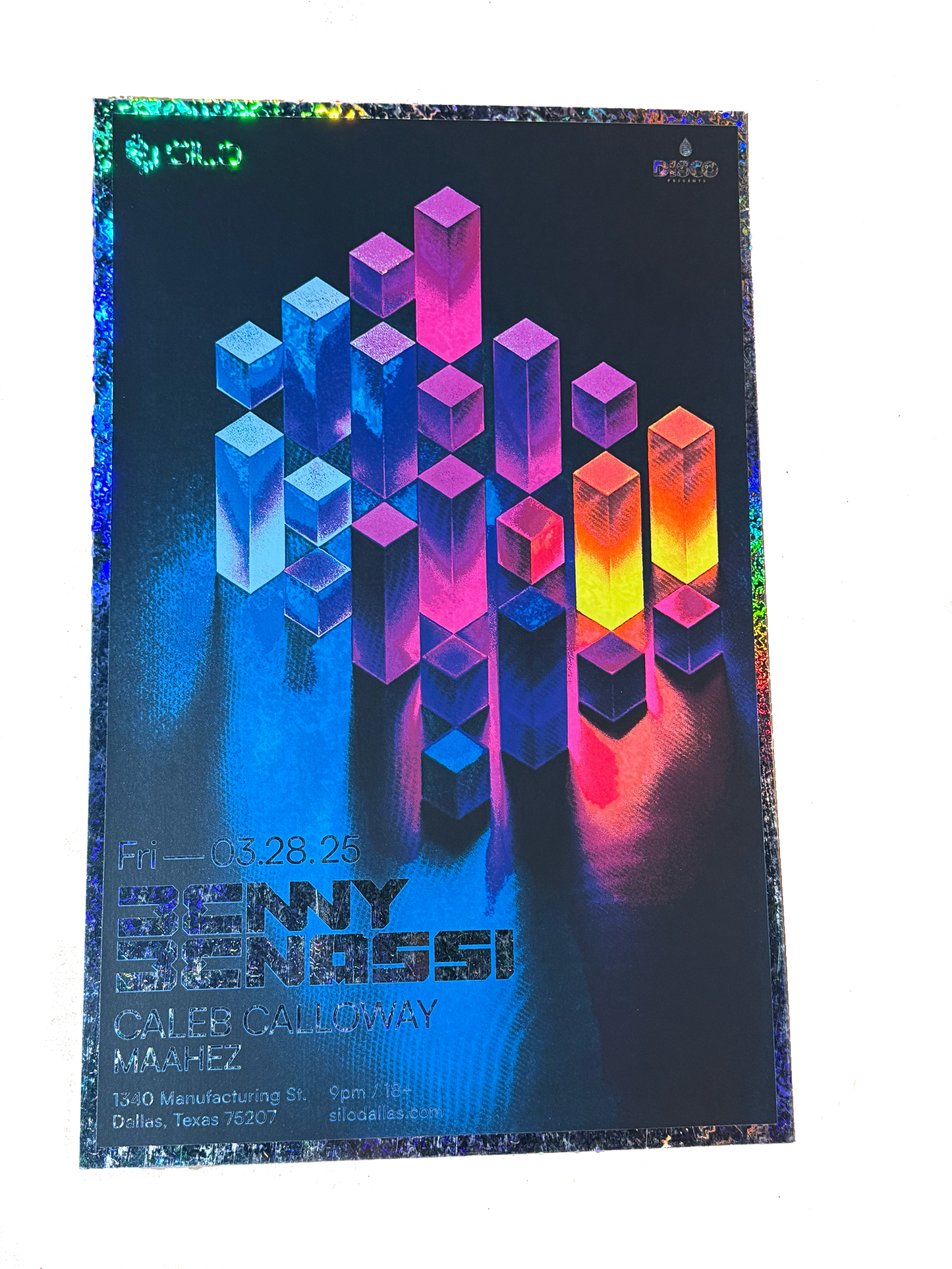 SILO | 03/28/25 | Benny Benassi Foil Poster