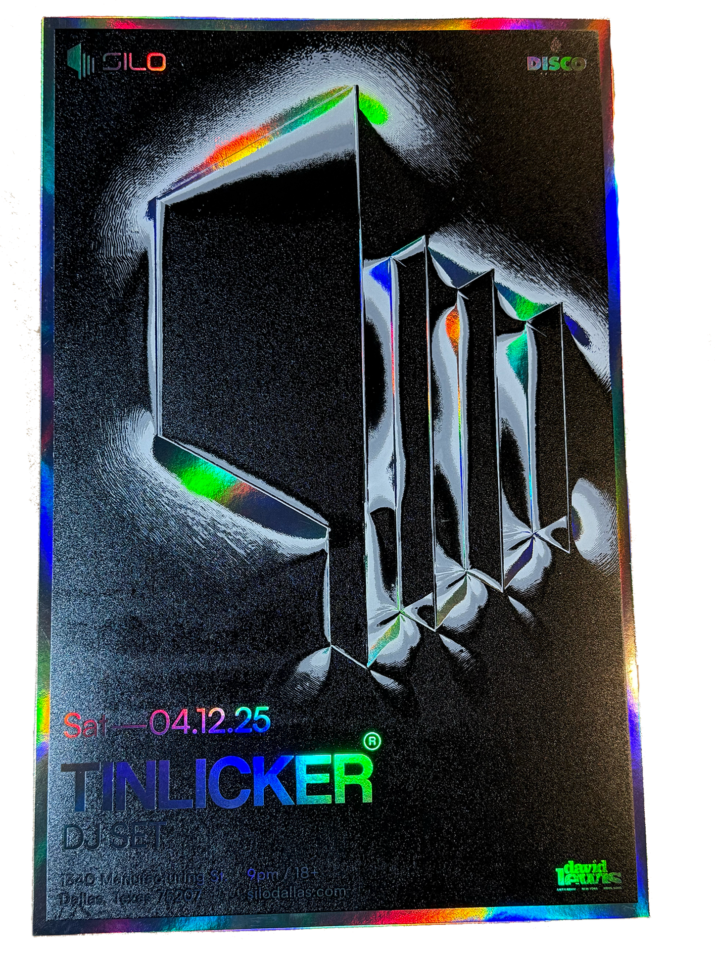 SILO | 04/12/25 | Tinlicker Foil Poster