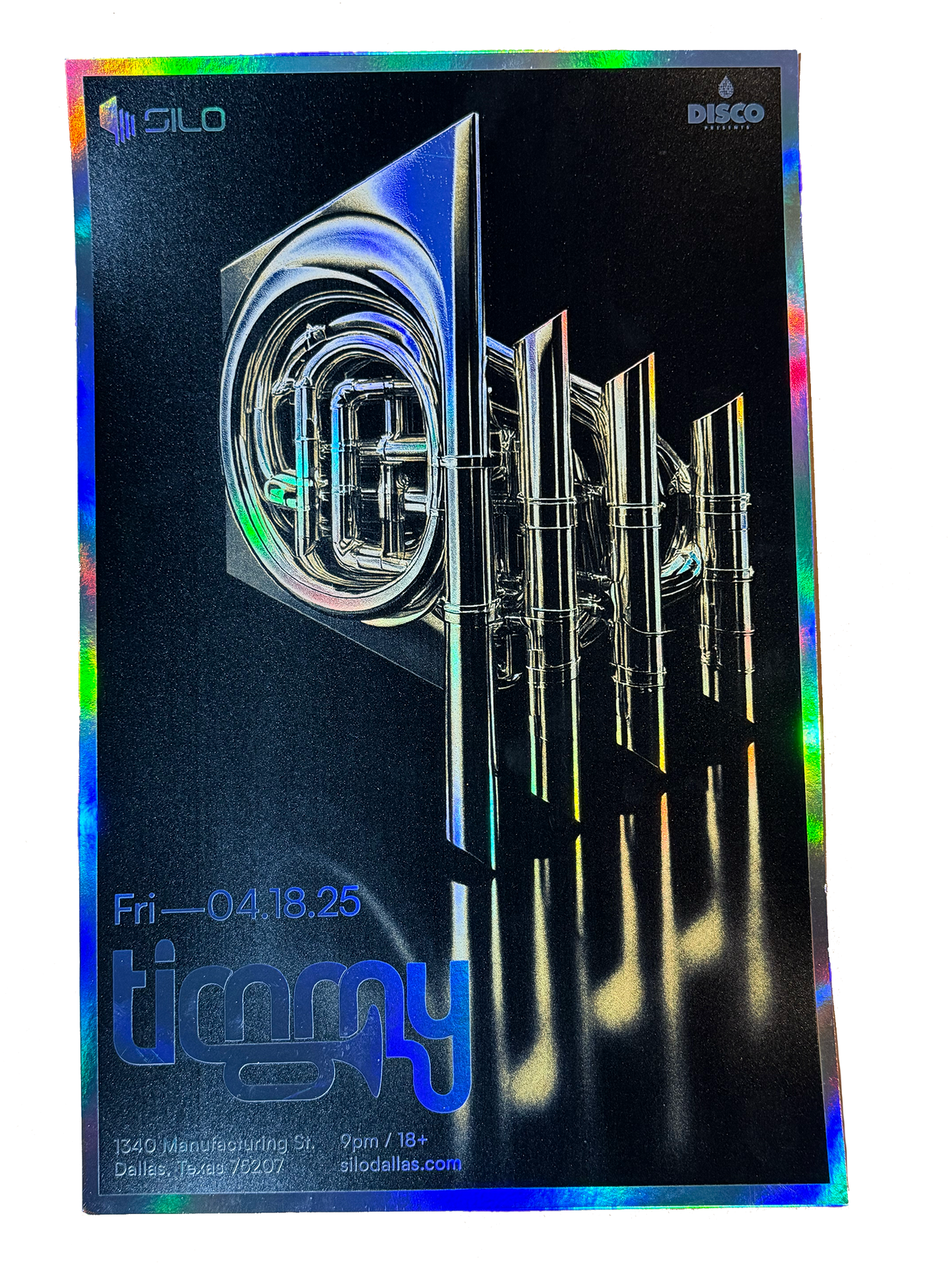 SILO | 04/18/25 | Timmy Trumpet Foil Poster