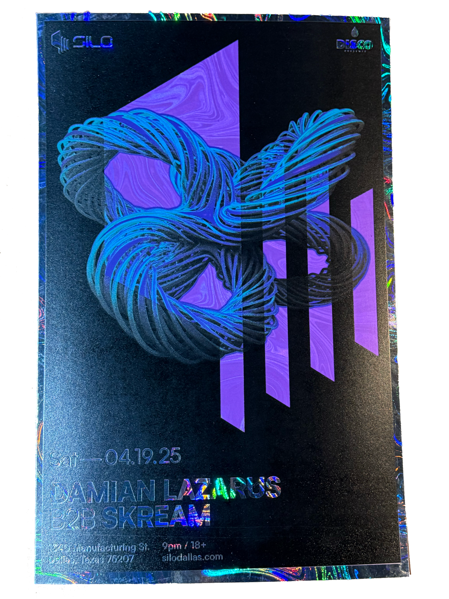 SILO | 04/19/25 | Damian Lazarus & Skream Foil Poster