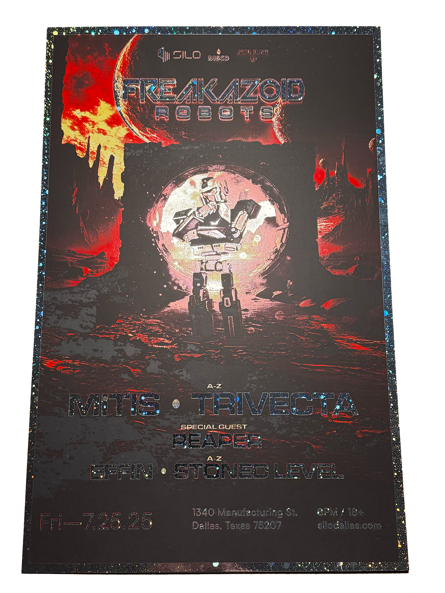SILO | 07/25/25 | Freakazoid Robots Foil Poster