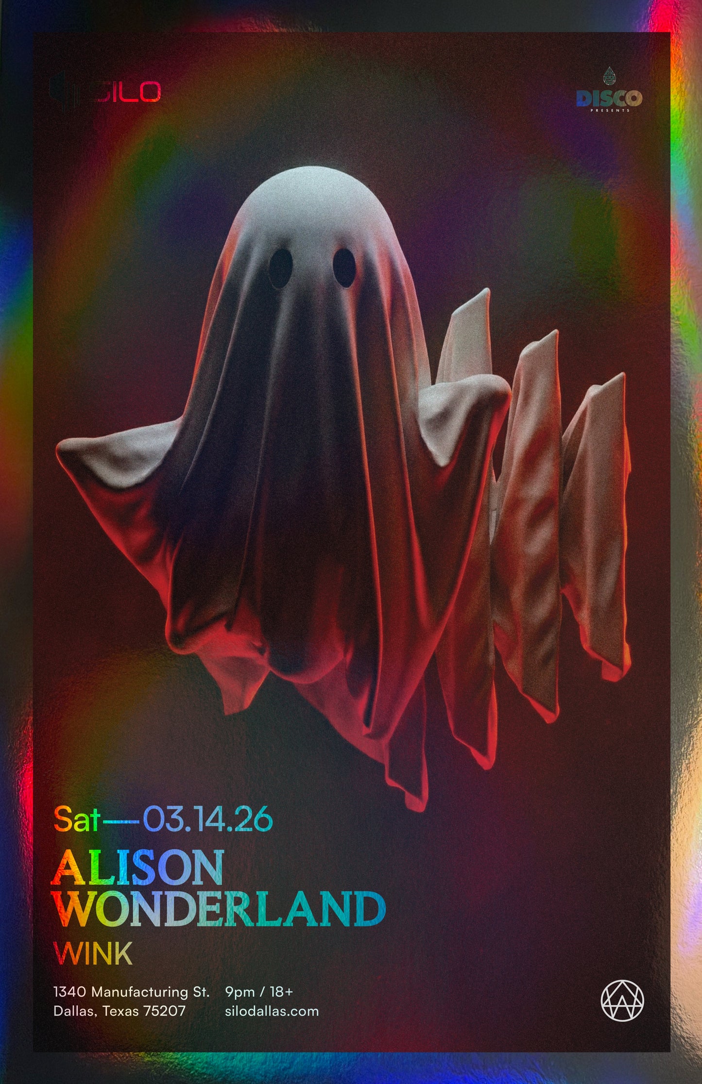 SILO | 3/14/26 | Alison Wonderland Foil Poster