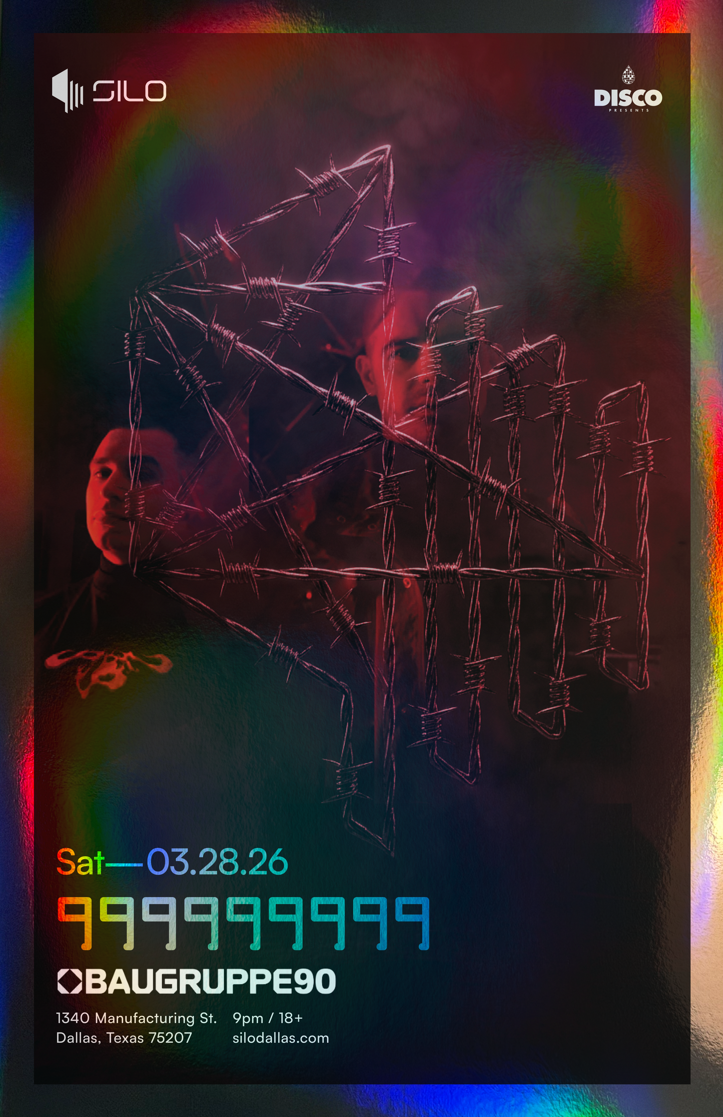 SILO | 3/28/26 | 999999999 Foil Poster***