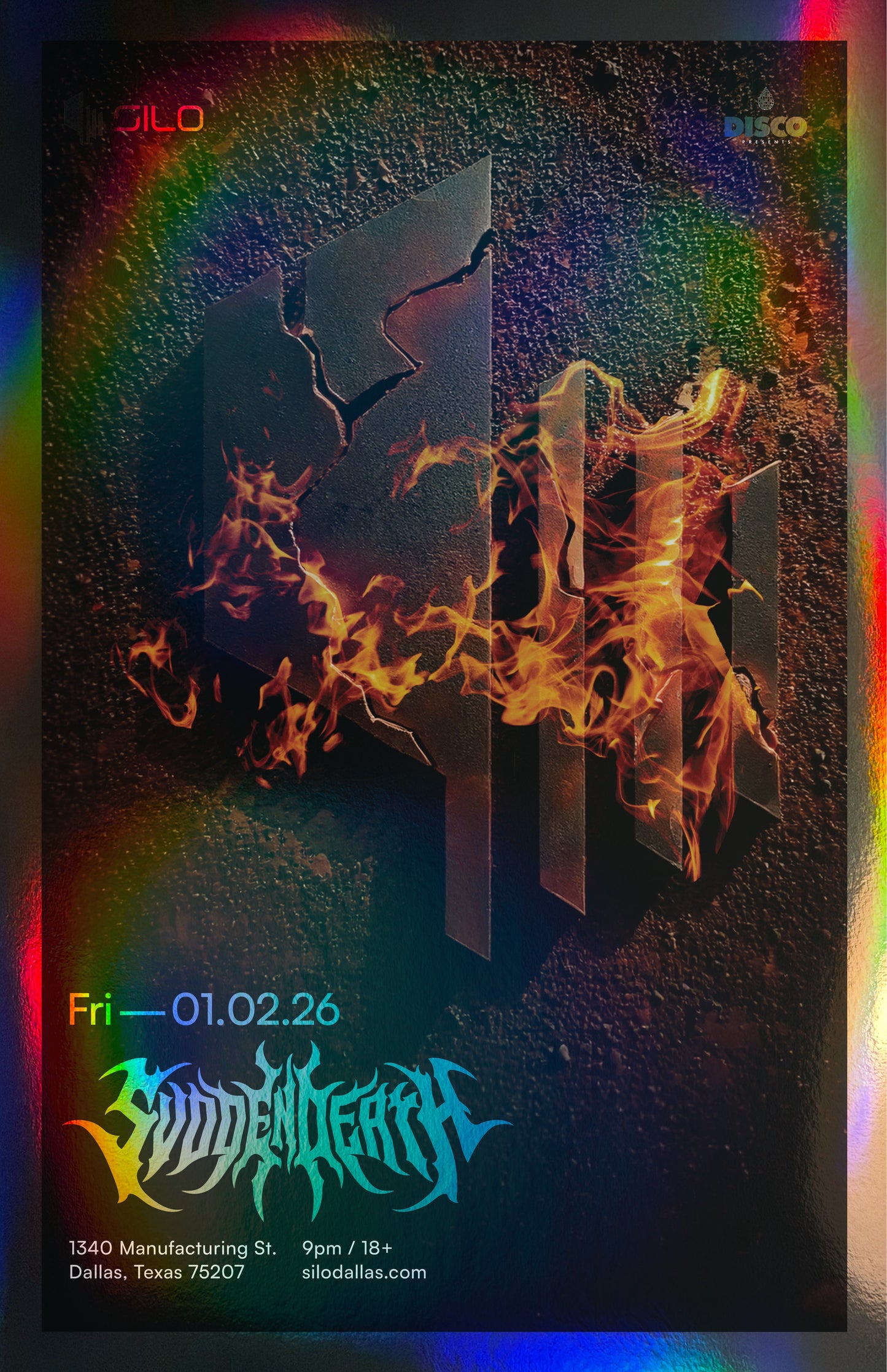 SILO | 1/2/26 | Svdden Death Foil Poster***