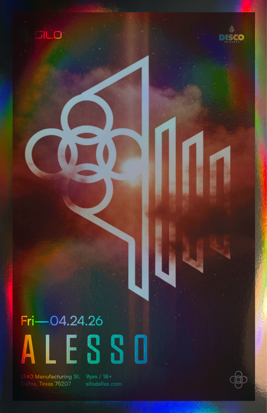 SILO | 4/24/26  | ALESSO Foil Poster***