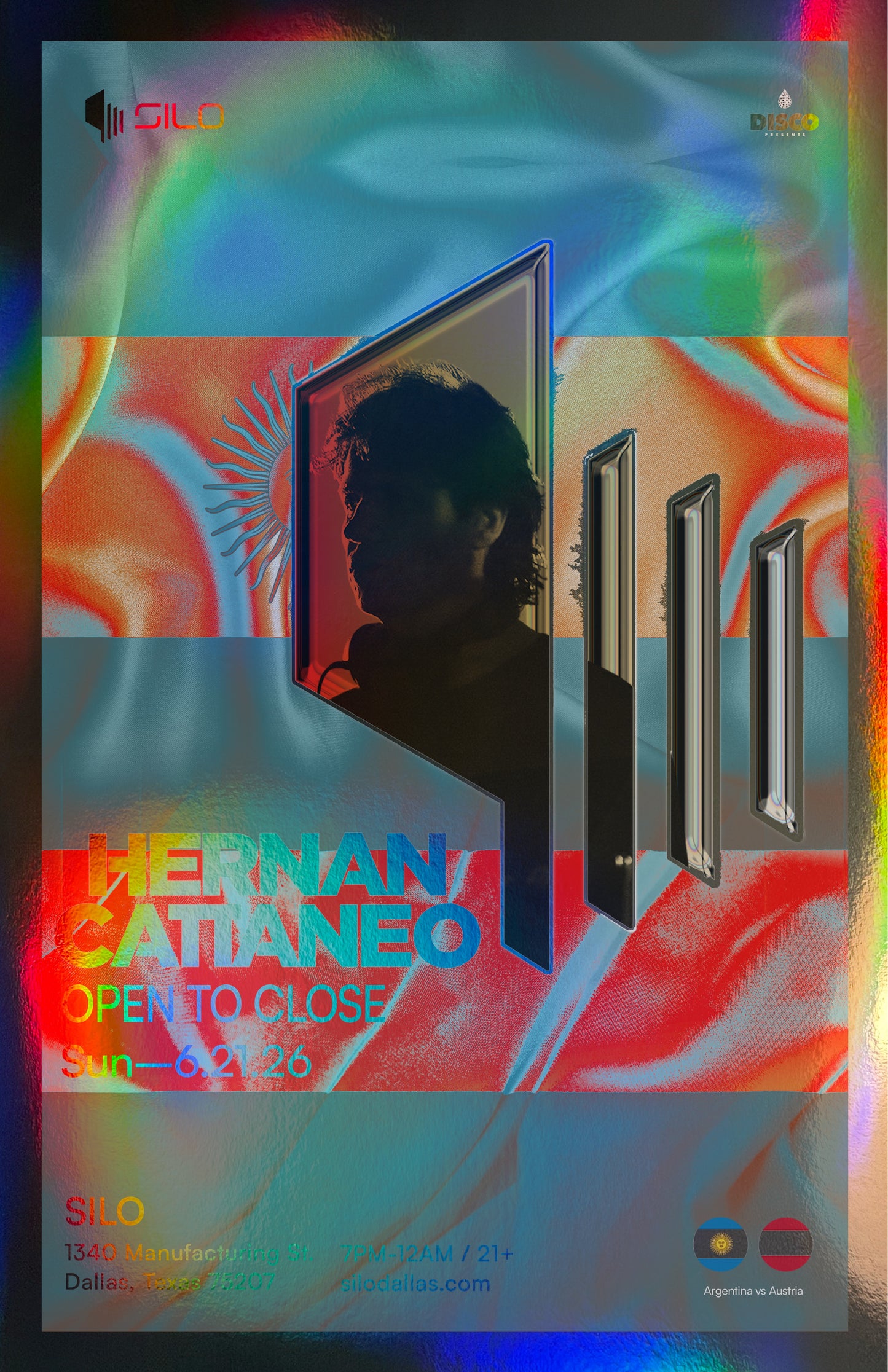 SILO | 6/21/26  | Hernan Catteneo Foil Poster***