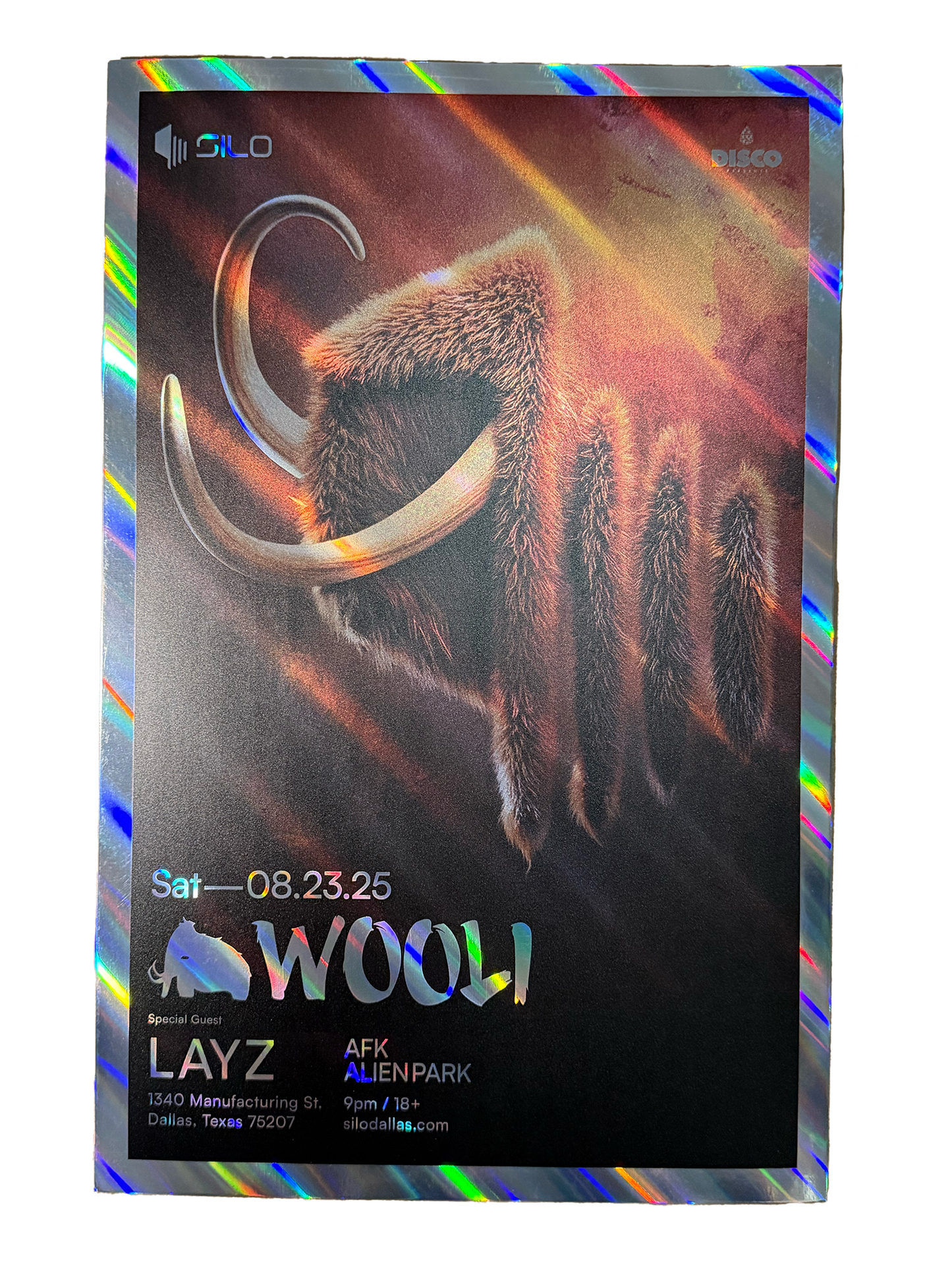 SILO | 08/23/25 | WOOLI Foil Poster***