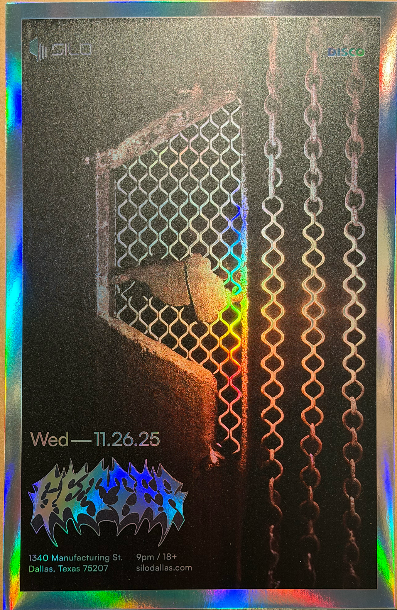 SILO | 11/26/25 | Getter Foil Poster