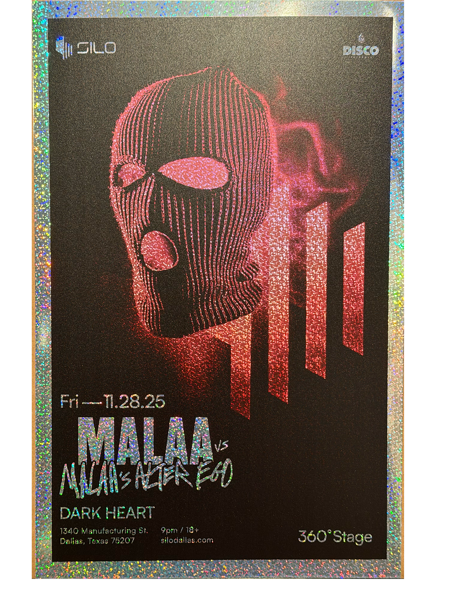 SILO | 11/28/25 | Malaa Foil Poster