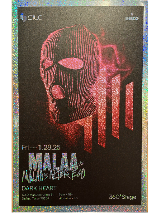 SILO | 11/28/25 | Malaa Foil Poster