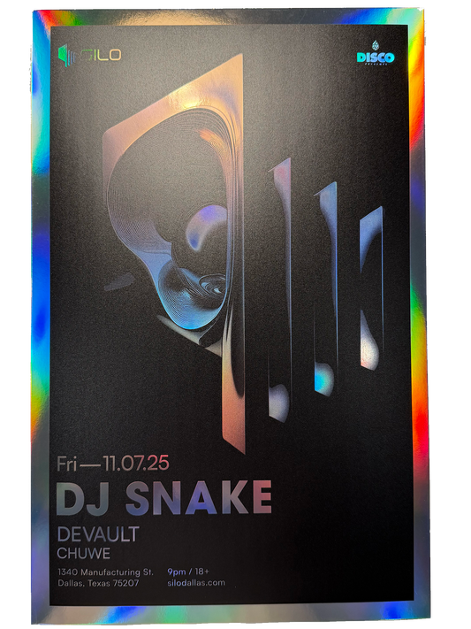SILO | 11/07/25 | DJ Snake Foil Poster
