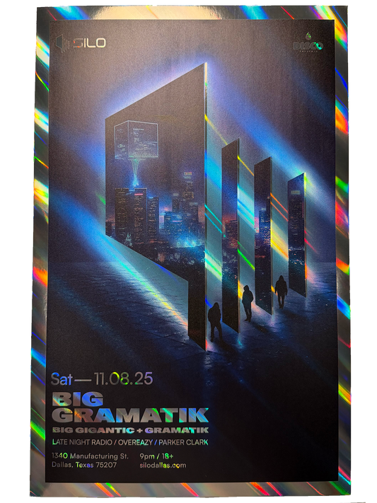 SILO | 11/08/25 | Big Gramatik Foil Poster
