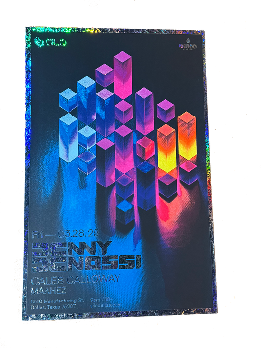 SILO | 03/28 | Benny Benassi Foil Poster