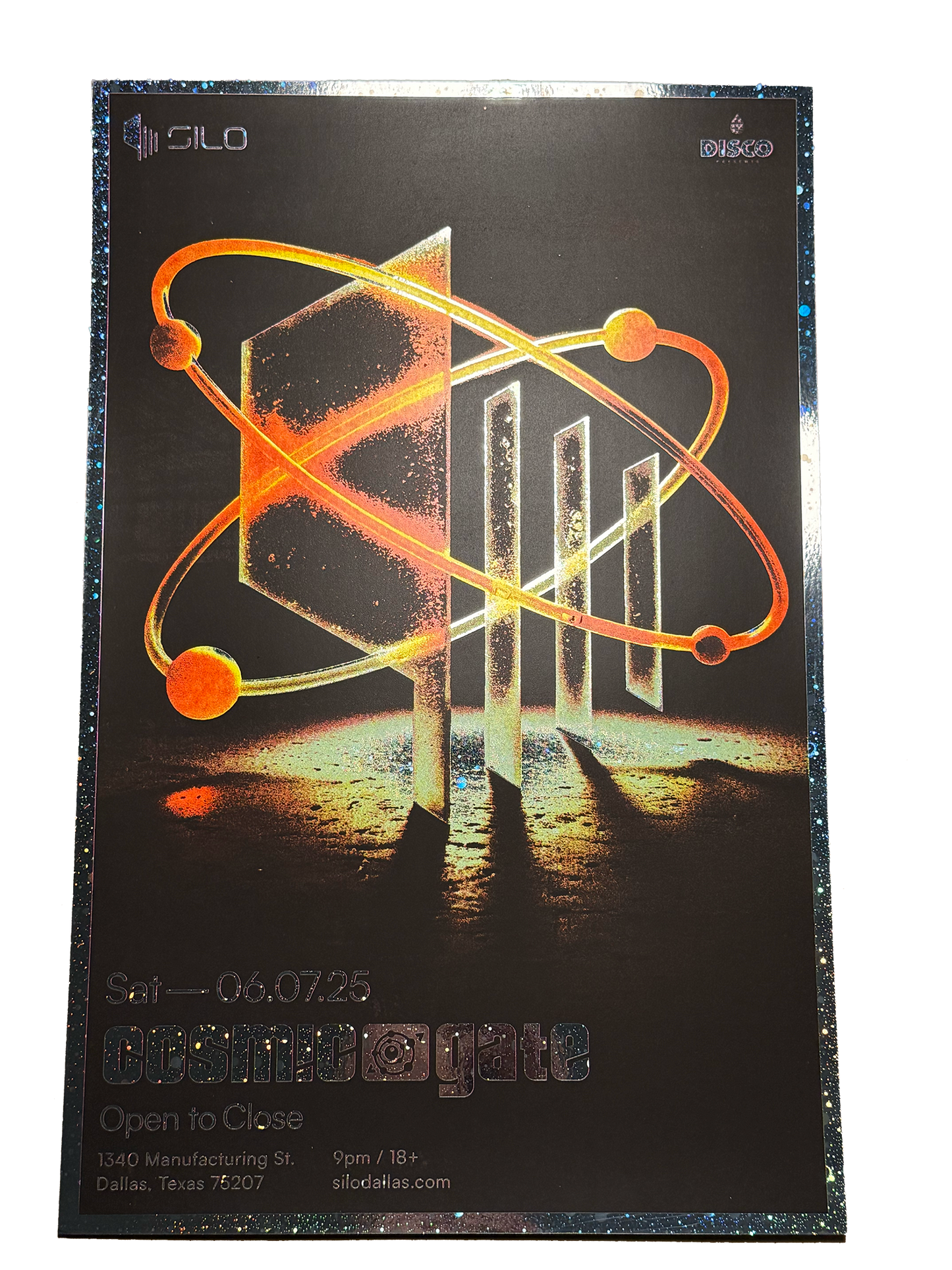 SILO | 06/07/25 | Cosmic Gate Foil Poster