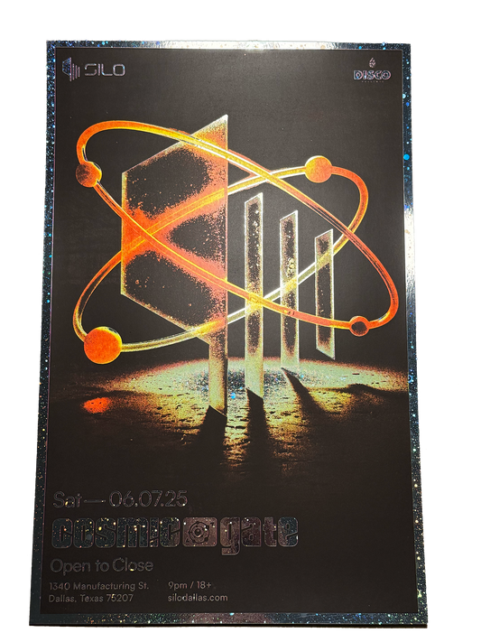 SILO | 06/07/25 | Cosmic Gate Foil Poster