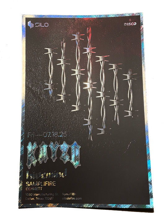 SILO | 07/18/25 | Kayzo Foil Poster