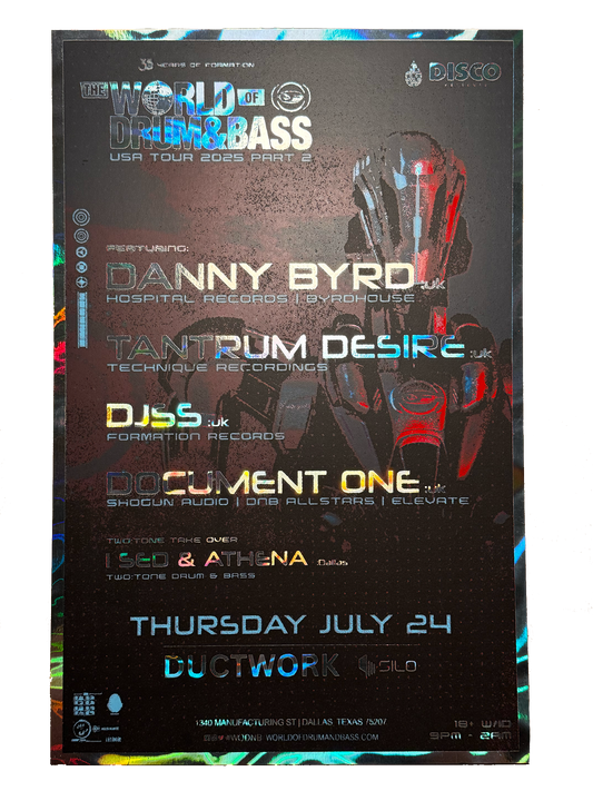 SILO | 07/24/25 | World Of Drum & Bass Foil Poster