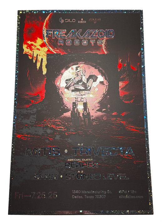 SILO | 07/25/25 | Freakazoid Robots Foil Poster