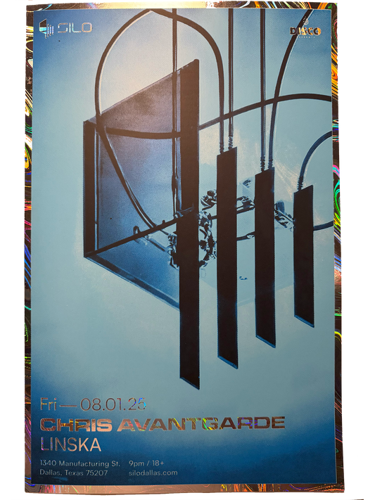 SILO | 08/01/25 | Chris Avantgarde Foil Poster