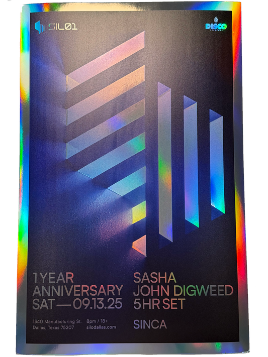 SILO | 09/13/25 | SASHA & DIGWEED Foil Poster***