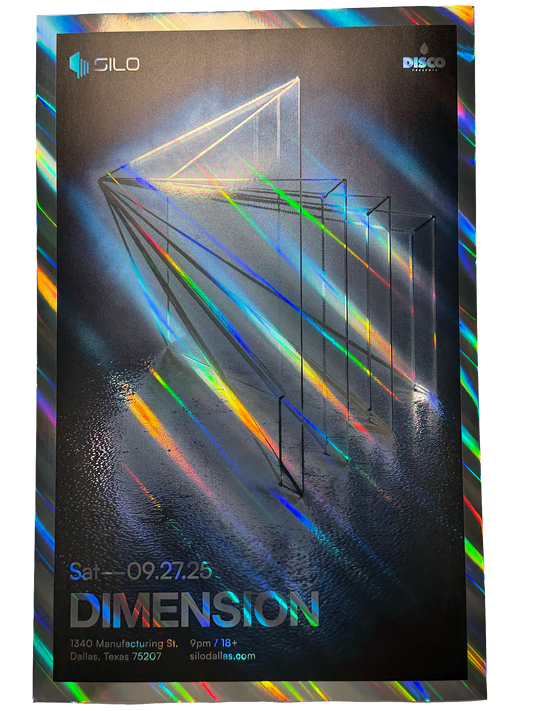 SILO | 09/27/25 | DIMENSION Foil Poster***