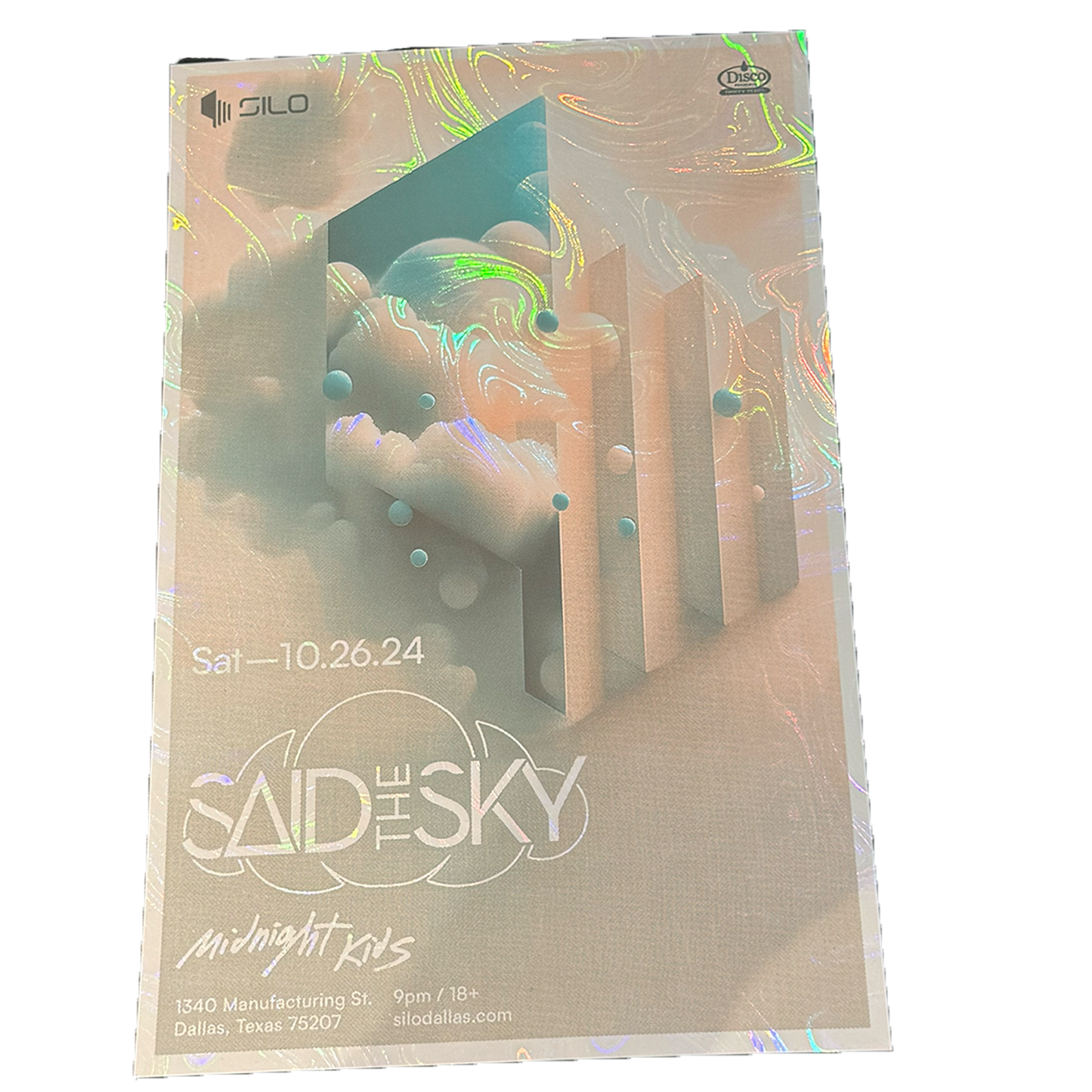 SILO | 10/26 | Said The Sky Foil Poster