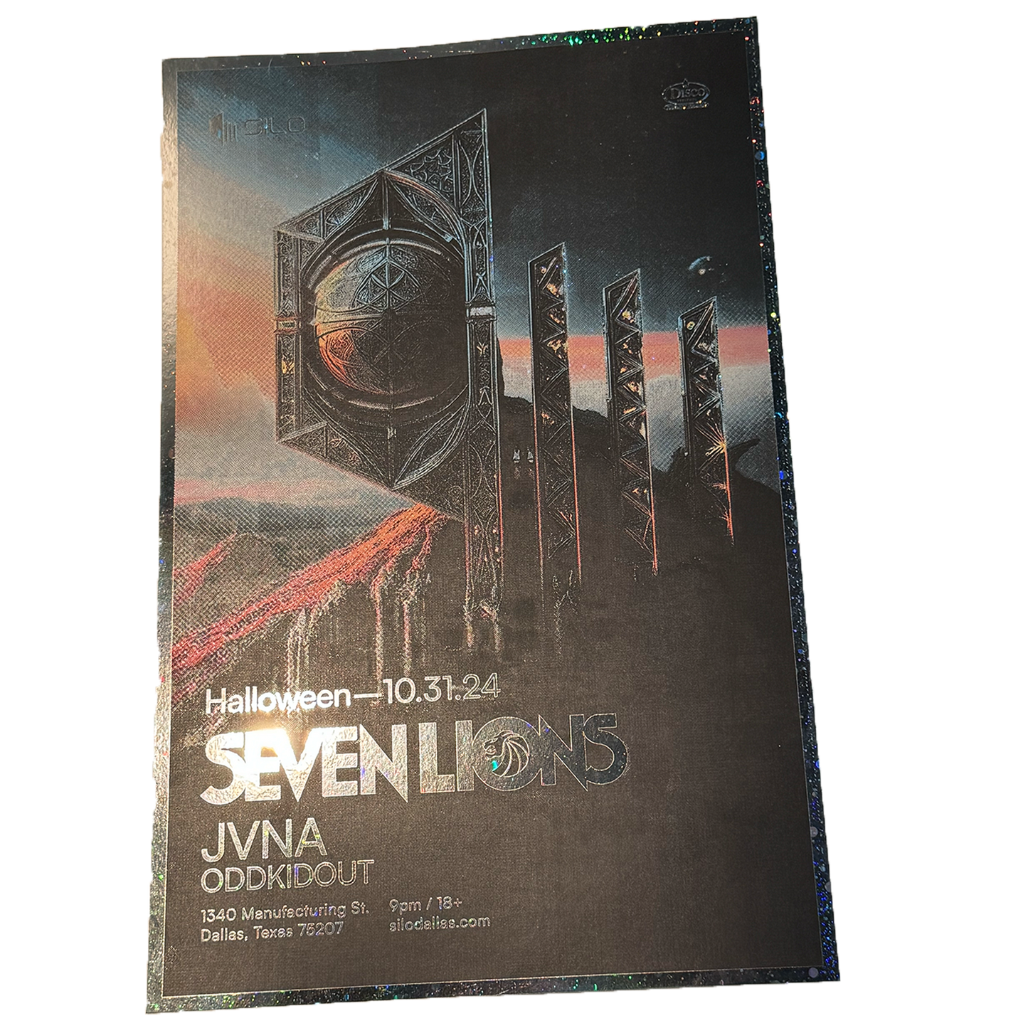 SILO | 10/31 | Seven Lions Foil Poster