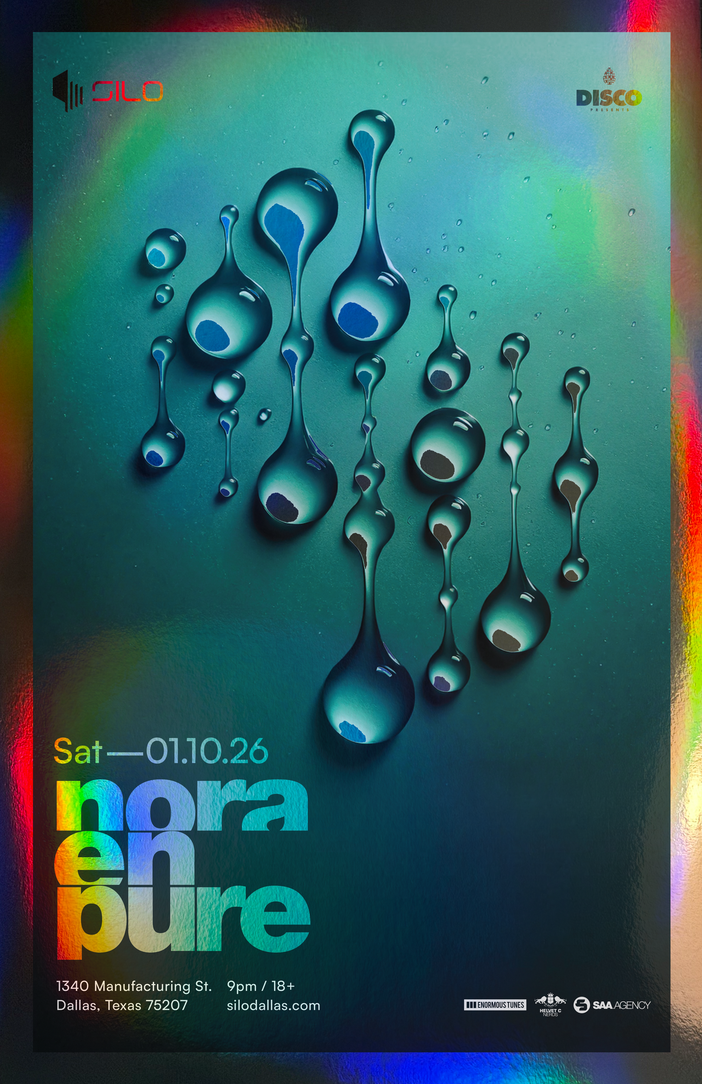 SILO | 1/10/26 | Nora En Pure Foil Poster***