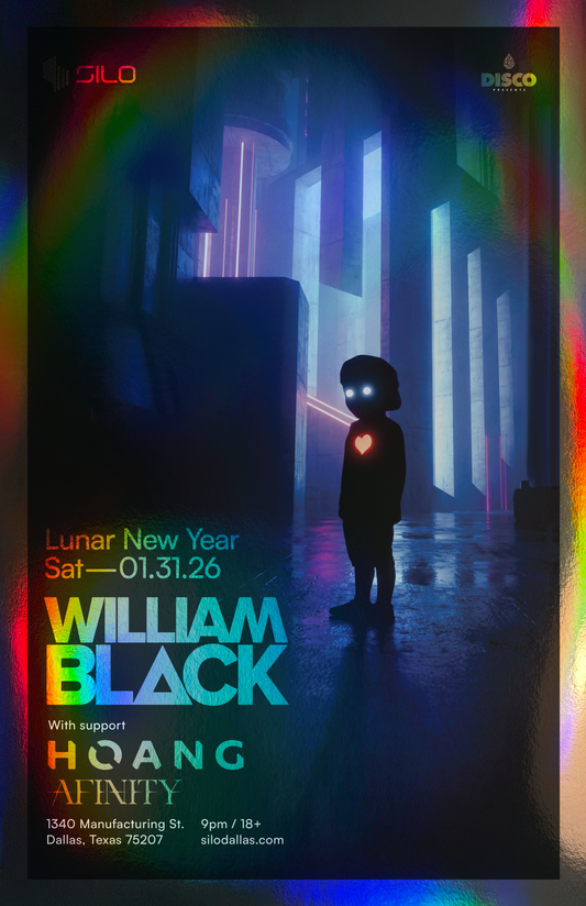 SILO | 1/31/26 | William Black Foil Poster