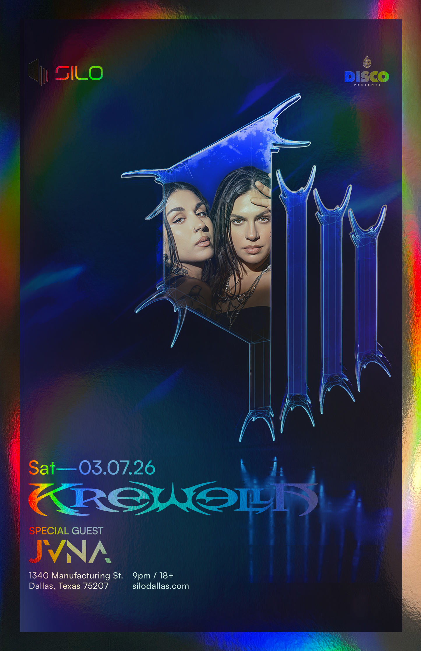 SILO | 3/7/26 | Krewella Foil Poster