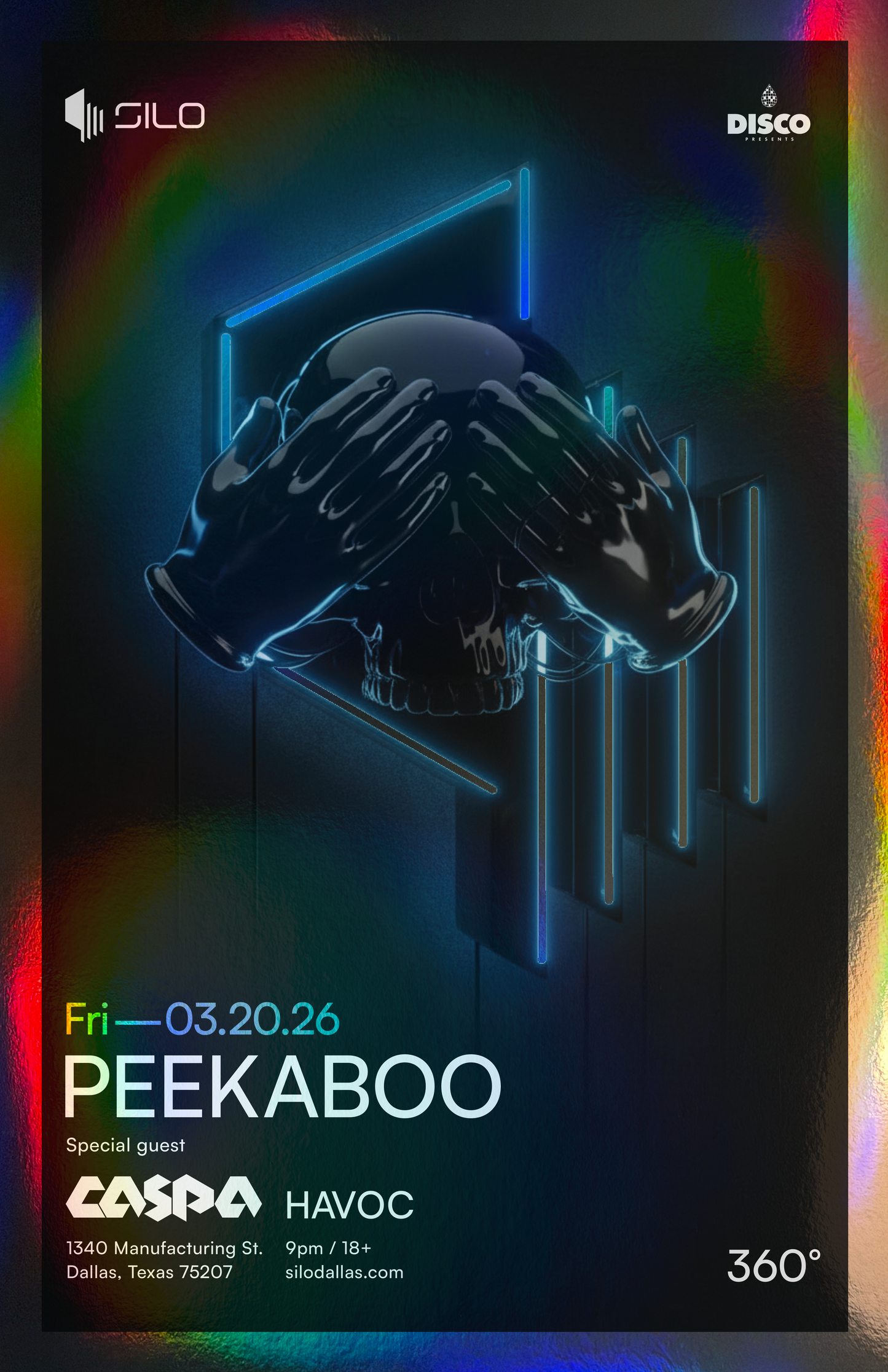 SILO | 3/20/26 | Peekaboo Foil Poster