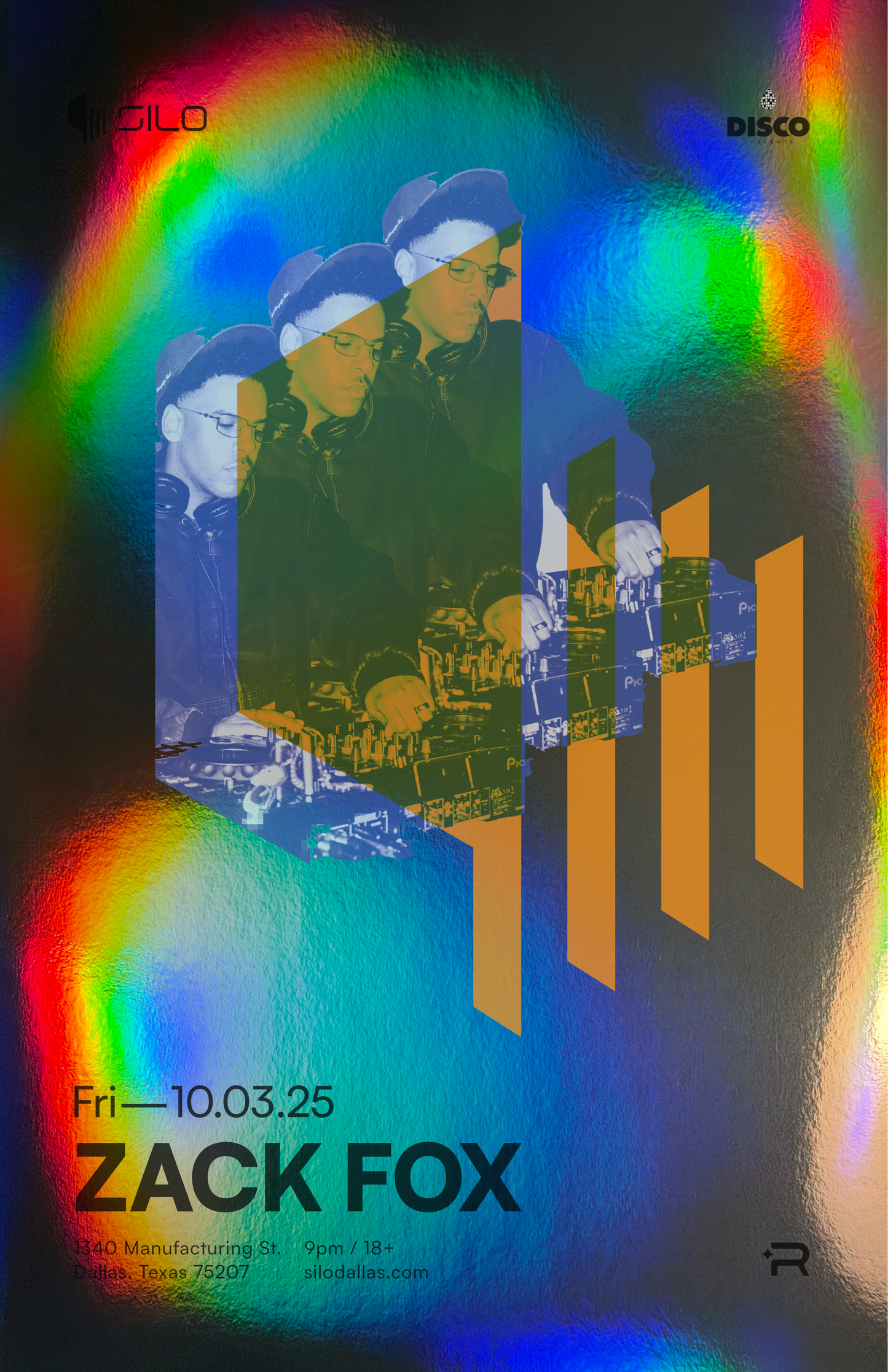 SILO | 10/03/25 | ZACK FOX Foil Poster***