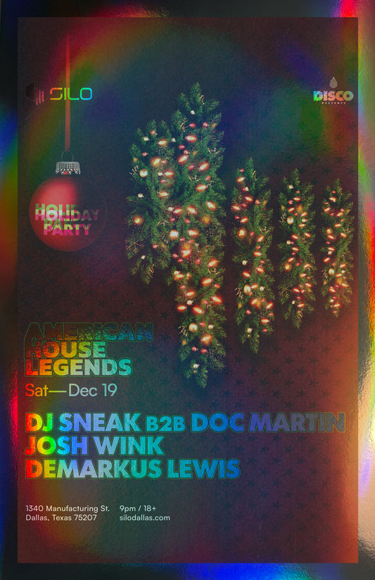 SILO | 12/19/25 | American House Legends Foil Poster