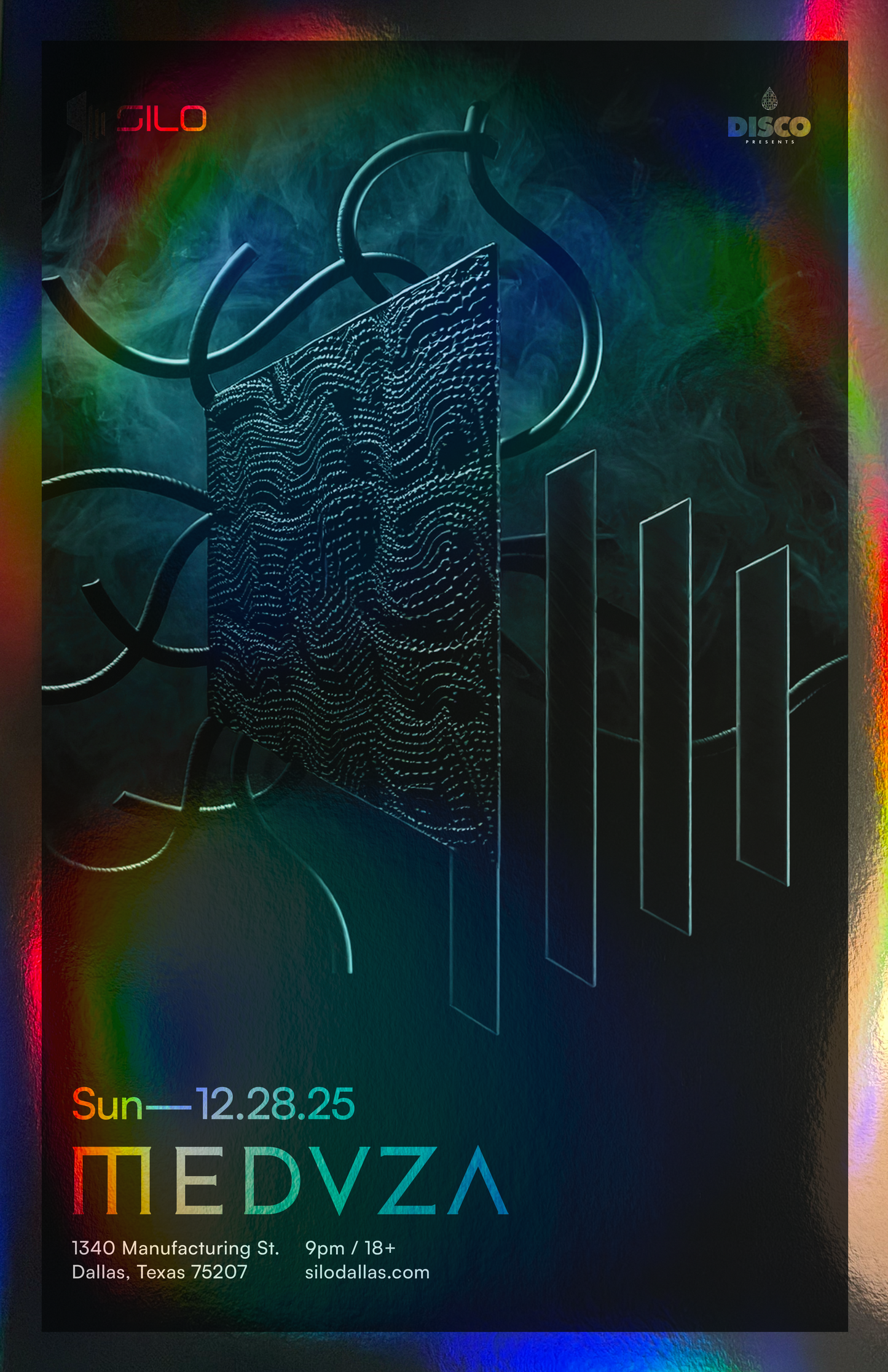 SILO | 12/28/25 | Meduza Foil Poster
